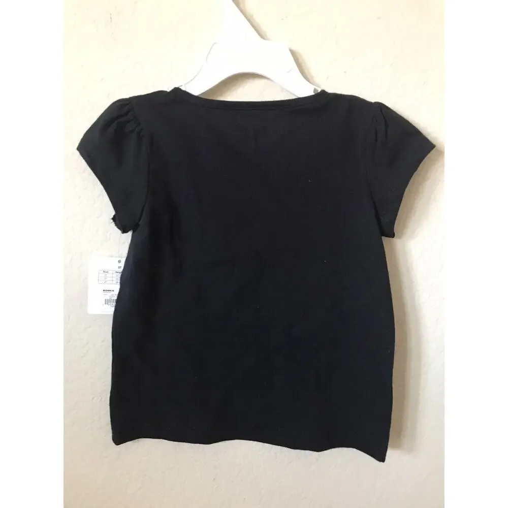 Jumping Beans Black Pumpkin Ghost Glow In The Dark Short Sleeve Top Size 3T
